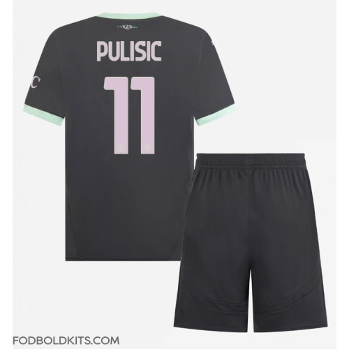 AC Milan Christian Pulisic #11 Tredje sæt Børn 2024-25 Kortærmet (+ Korte bukser)